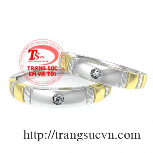Nhẫn cưới gắn kim cương thiên nhiên nhan cuoi