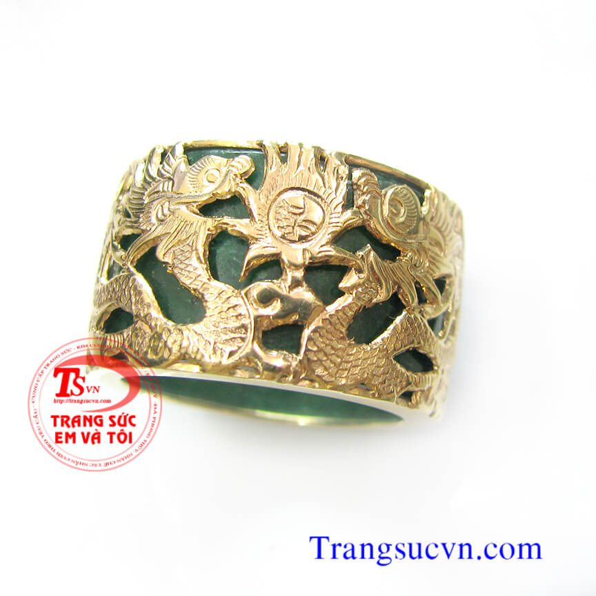 Nhẫn ngọc rồng chầu, Nhẫn Ngọc Rồng Vàng, nhẫn nam sang trọng