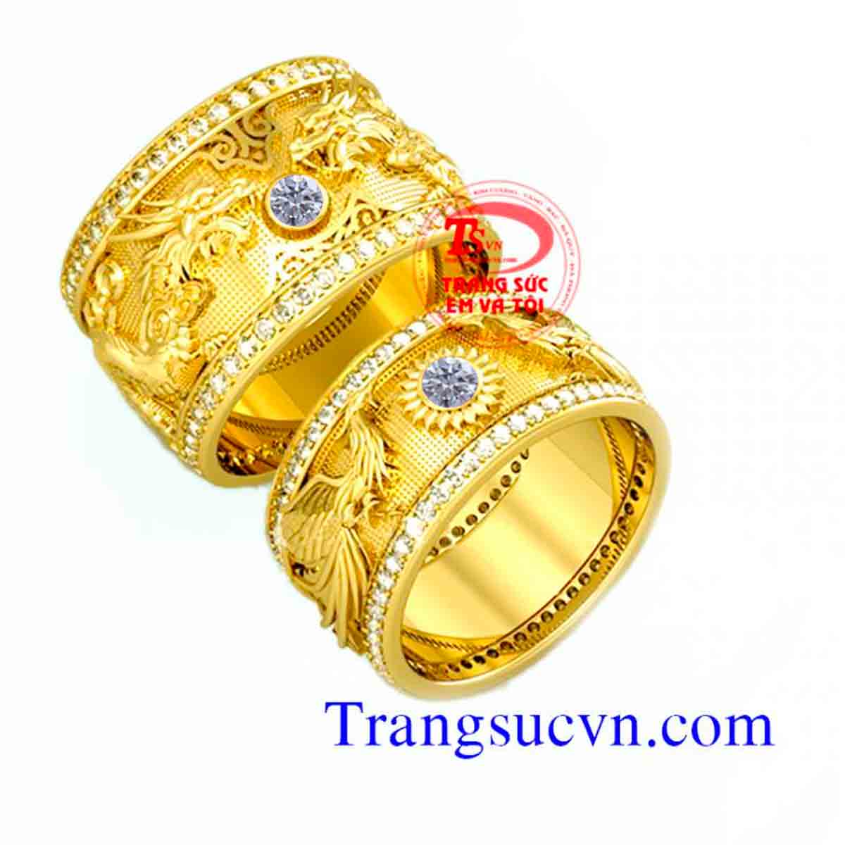 Nhẫn cưới rồng phượng, Nhẫn cưới đẹp Nhẫn cưới rồng phượng, Nhẫn cưới đẹp