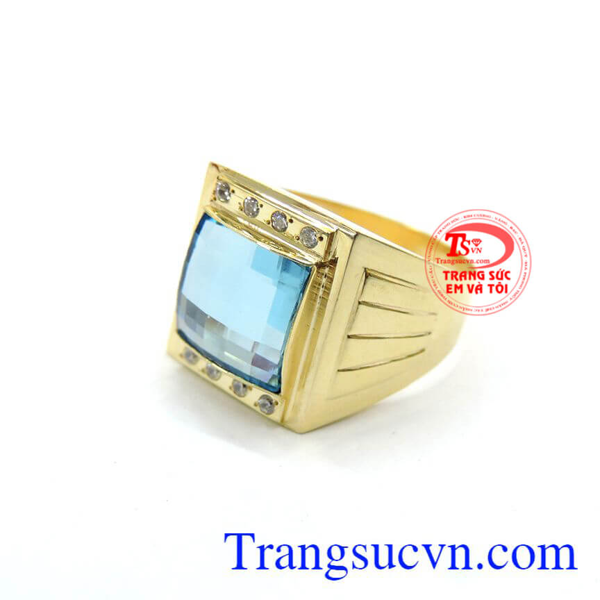 Nhẫn nam đeo hợp thời trang, chất lượng v&agrave;ng đảm đeo bền đẹp s&aacute;ng b&oacute;ng, tinh tế v&agrave; sang trọng d&agrave;nh cho ph&aacute;i mạnh, nhẫn nam ph&ugrave; hợp đeo ng&oacute;n giữa v&agrave; ng&oacute;n &aacute;p &uacute;t