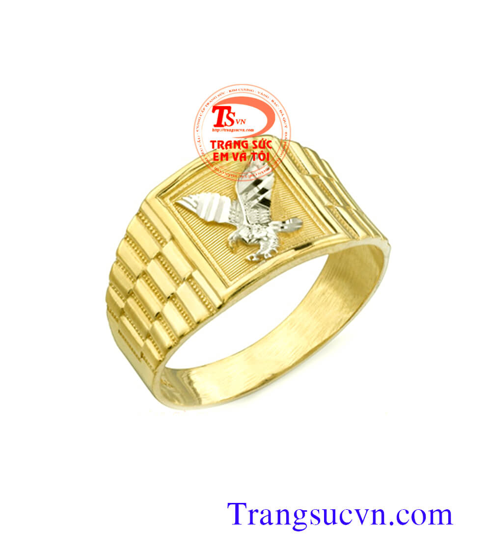 Nhẫn nam v&agrave;ng t&acirc;y đại b&agrave;ng, nh&acirc;n nam v&agrave;ng t&acirc;y, nhẫn nam đẹp
