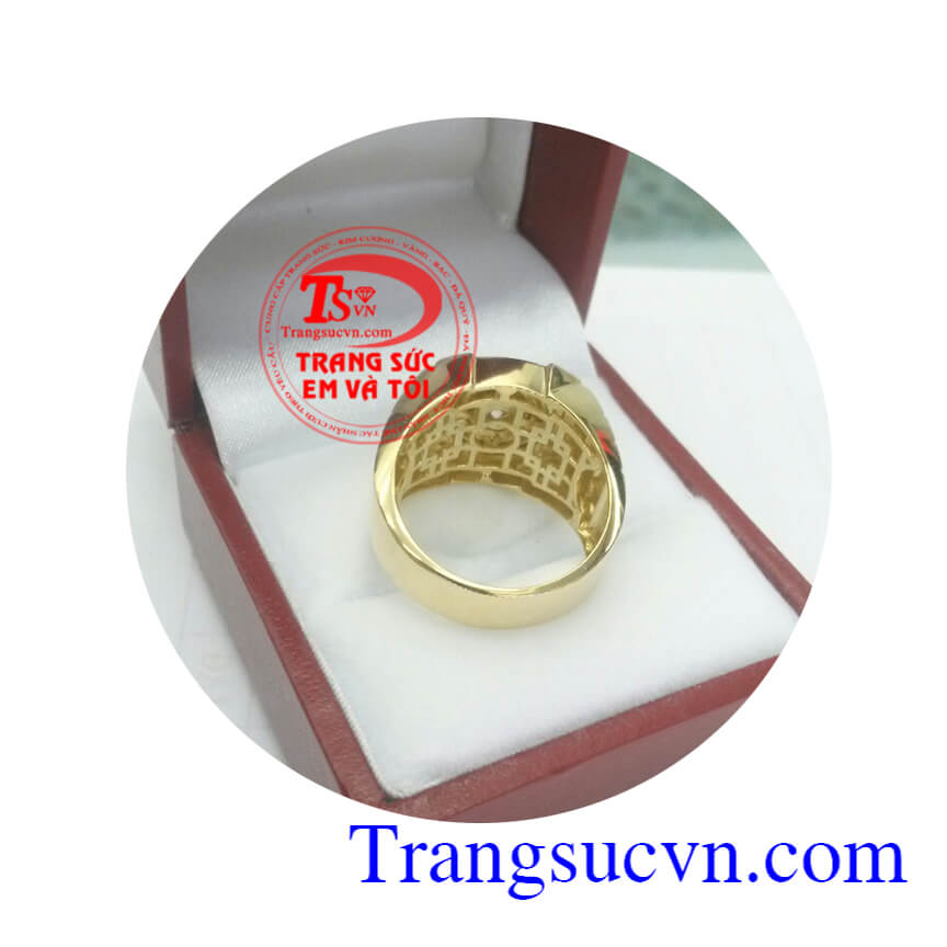 Nhẫn nam giá rẻ kiểu kim cương nhân tạo,nhẫn nam vàng tây 10k đeo ngón giữa hoặc ngón nhẫn nam giá rẻ kểu đẹp sang trọng