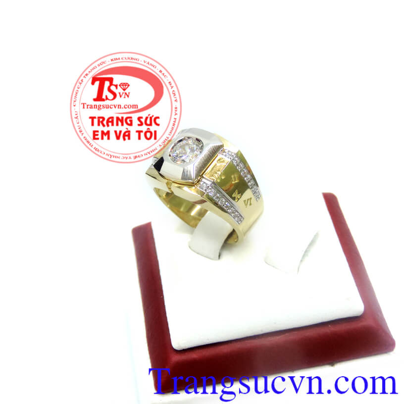 Nhẫn nam khắc số La Mã, Nhẫn nam vàng tây, nhẫn nam thời trang
