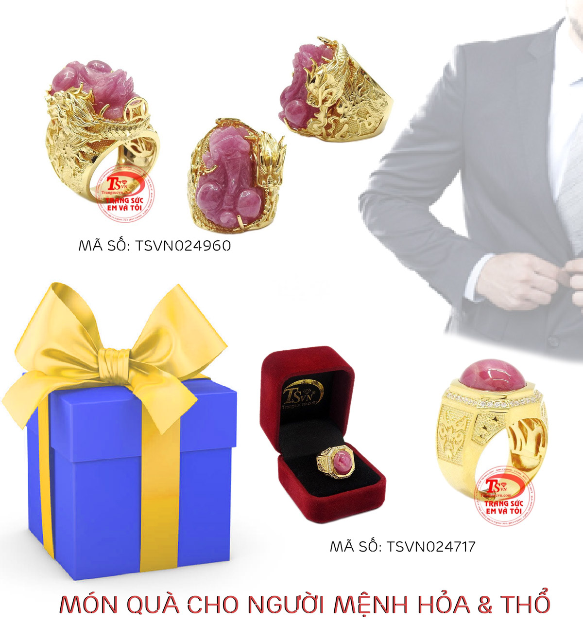 Nhẫn nam mệnh hỏa Nhẫn nam mệnh hỏa