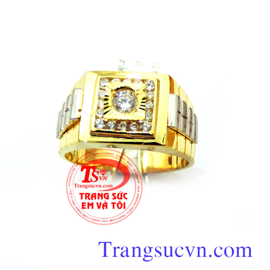 Nhẫn nam v&agrave;ng kim cương nh&acirc;n tạo gi&aacute; tốt cho bạn dễ sở hữu chiếc nhẫn nam v&agrave;ng t&acirc;y đẹp cho bạn trang trọng v&agrave; phong c&aacute;ch,B&aacute;n to&agrave;n quốc