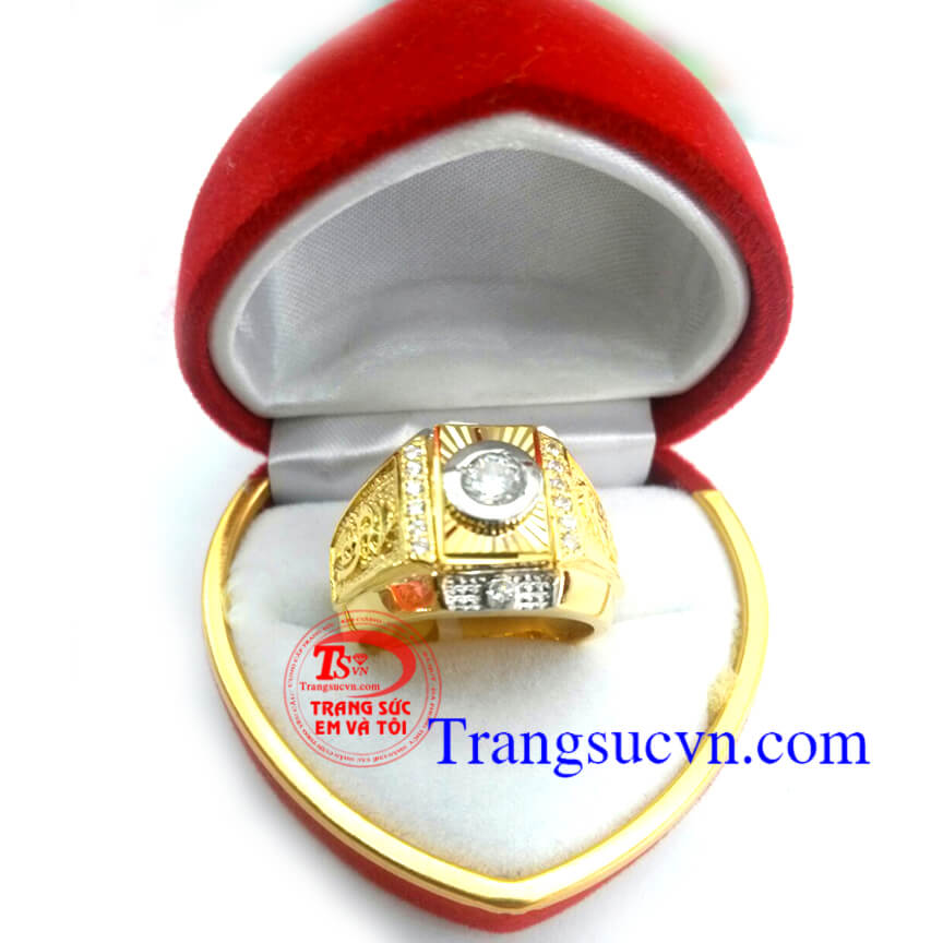 Nhẫn nam vàng kim đính đá kim cương nhân tạọ vàng 10k,giá rẻ giao hàng tận nơi, chất lượng vàng đảm bảo,thanh toán an toàn Nhẫn nam vàng kim đính đá kim cương nhân tạọ vàng 10k,giá rẻ giao hàng tận nơi, chất lượng vàng đảm bảo,thanh toán an toàn