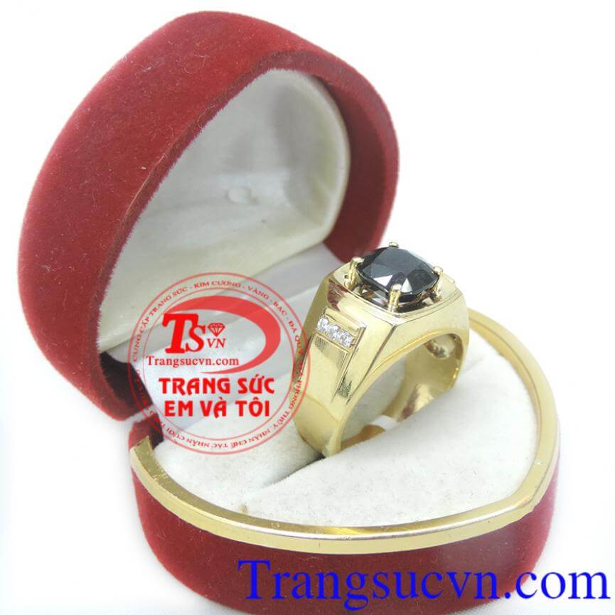 Nhẫn nam đ&aacute; sapphire thi&ecirc;n nhi&ecirc;n, Nhẫn nam Sapphire, nhẫn nam sang trọng