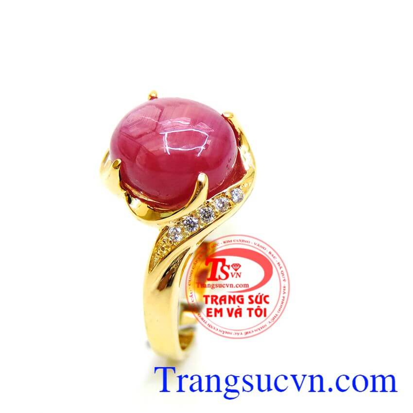 Nhẫn đá quý ruby, Nhẫn nữ đá quý, nhẫn nữ đính đá thịnh vượng