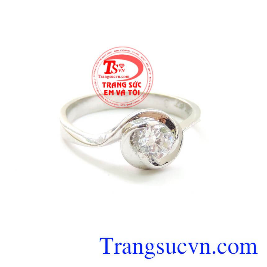 Nhẫn nữ hoa hồng cầu h&ocirc;n, Nhẫn Nữ Kim Cương, nhẫn nữ v&agrave;ng đ&iacute;nh đ&aacute;