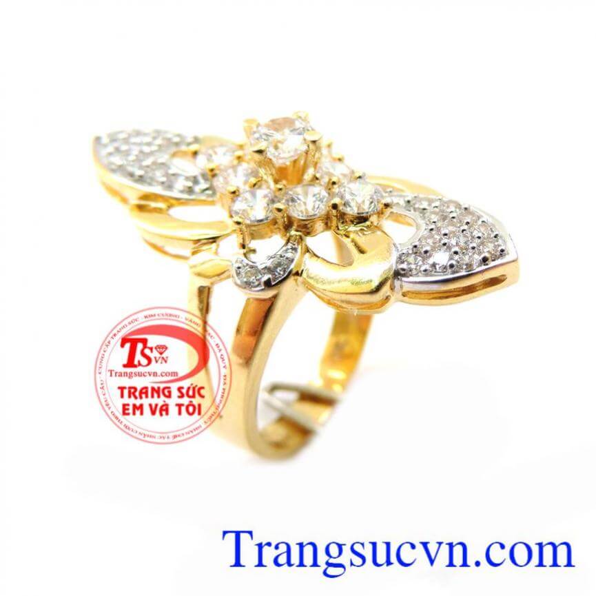 Nhẫn Nữ Hoa Vàng Cá Tính, Nhẫn nữ vàng, nhẫn nữ phong cách Nhẫn Nữ Hoa Vàng Cá Tính, Nhẫn nữ vàng, nhẫn nữ phong cách
