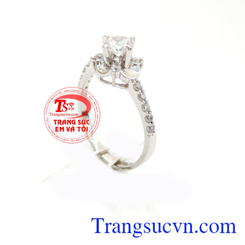 Nhẫn nữ kết nối yêu thương, Nhẫn Nữ Vàng Trắng, nhẫn nữ vàng xinh xắn