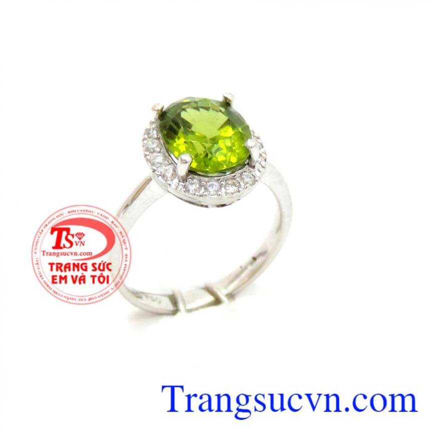 Nhẫn nữ peridot 18k, Nhẫn Peridot, nhẫn nữ vàng đính đá Nhẫn nữ peridot 18k, Nhẫn Peridot, nhẫn nữ vàng đính đá