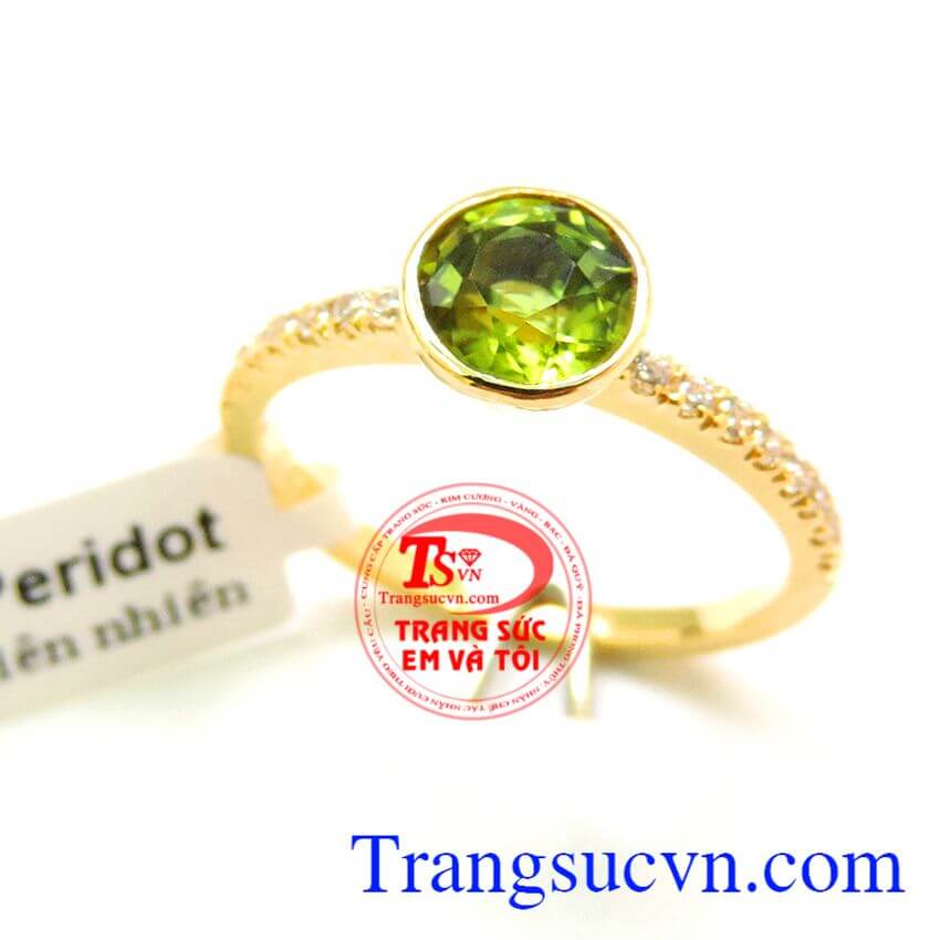 Nhẫn nữ Peridot hạnh phúc, Nhẫn Peridot, nhẫn nữ đính đá quý tài lộc Nhẫn nữ Peridot hạnh phúc, Nhẫn Peridot, nhẫn nữ đính đá quý tài lộc