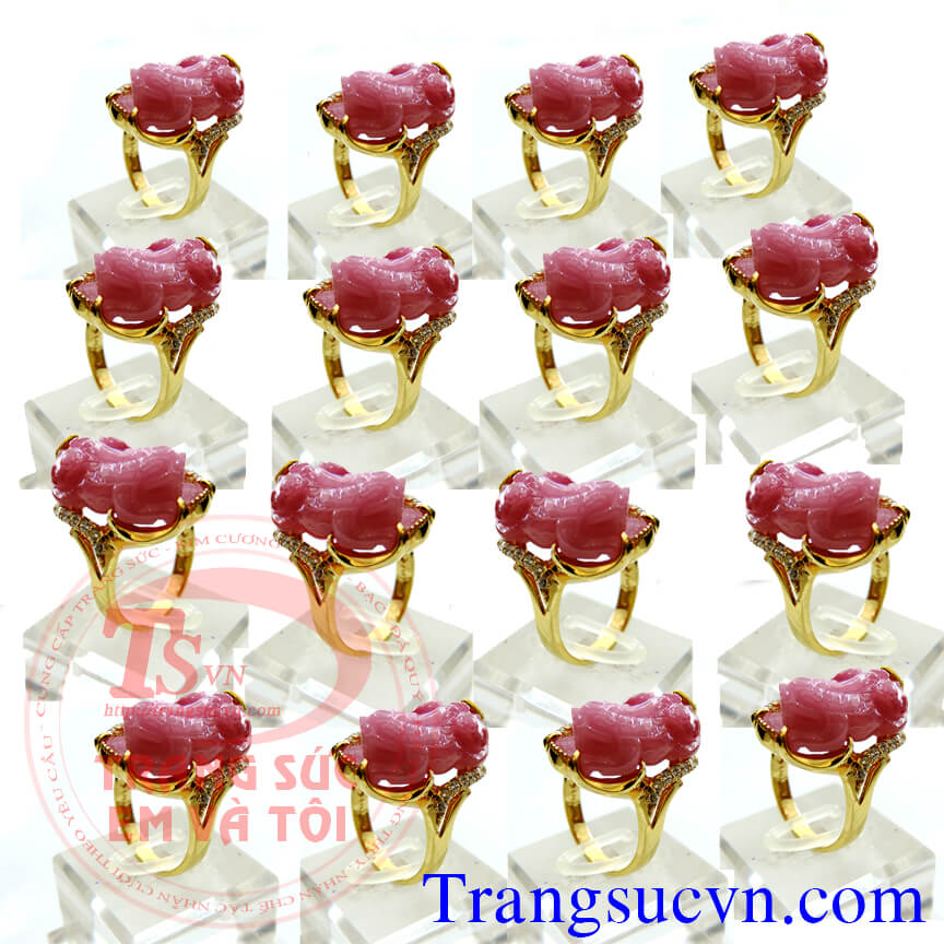 Nhẫn nữ tỳ hưu ruby, nhẫn nữ tỳ hưu ruby, nhẫn nữ đẹp