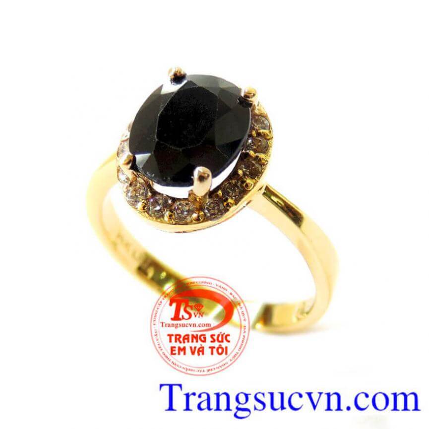 Nhẫn nữ sapphire đen, Nhẫn Nữ Sapphire, nhẫn nữ gắn đá quý thiên nhiên