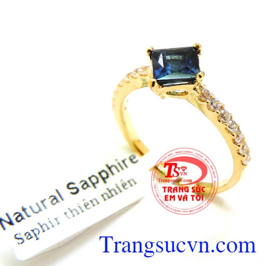 Nhẫn nữ sapphire lam tài lộc, Nhẫn Nữ Sapphire, nhẫn nữ đá quý cao cấp