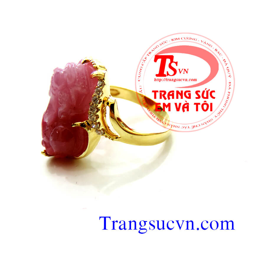 Nhẫn nữ tỳ hưu ruby, nhẫn nữ tỳ hưu ruby, nhẫn nữ đẹp