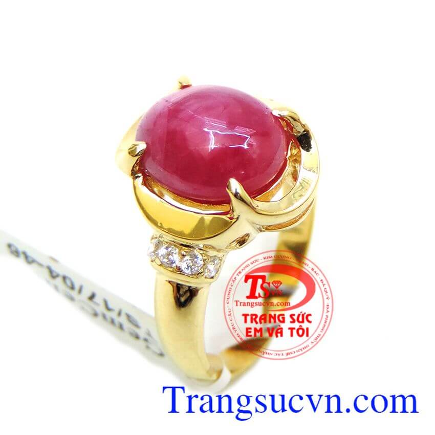 Nhẫn ruby giữ lửa tình yêu, Nhẫn Nữ Ruby, nhẫn nữ đính đá sang trọng