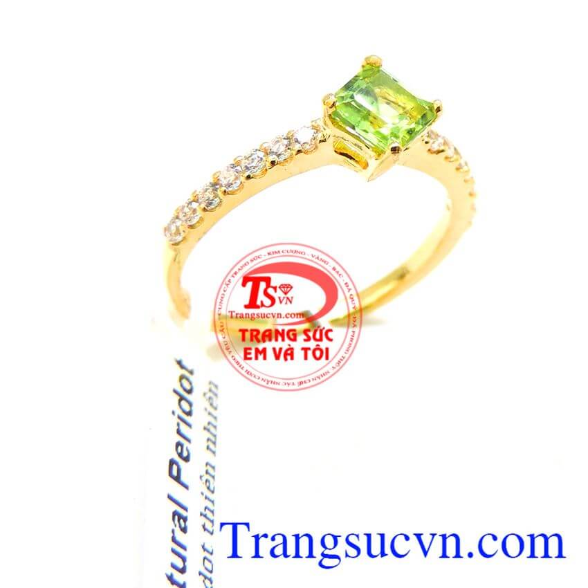 Nhẫn vàng Peridot quý phái, Nhẫn Peridot, nhẫn nữ vàng xinh xắn Nhẫn vàng Peridot quý phái, Nhẫn Peridot, nhẫn nữ vàng xinh xắn