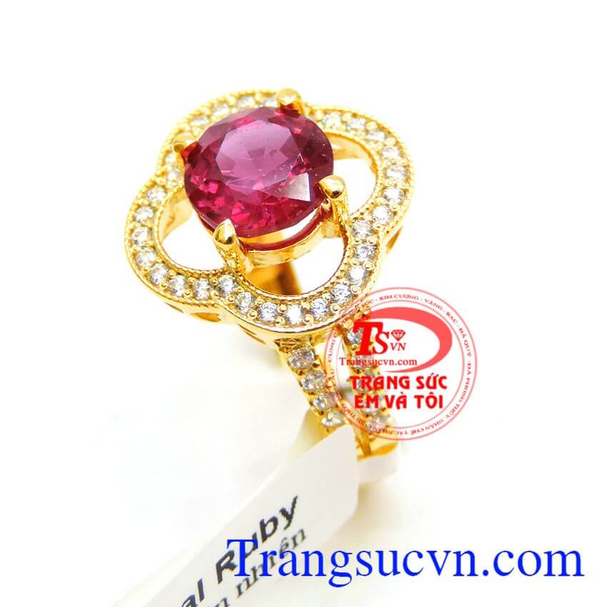 Nhẫn vàng ruby tình yêu, Nhẫn Nữ Ruby, nhẫn nữ vàng tài lộc Nhẫn vàng ruby tình yêu, Nhẫn Nữ Ruby, nhẫn nữ vàng tài lộc