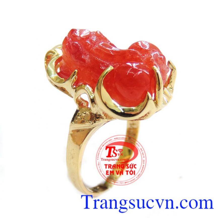 Chiếc Nhẫn Tỳ Hưu Vàng 14k, nhẫn nữ tỳ hưu, nhẫn nữ vàng quý phái Chiếc Nhẫn Tỳ Hưu Vàng 14k, nhẫn nữ tỳ hưu, nhẫn nữ vàng quý phái