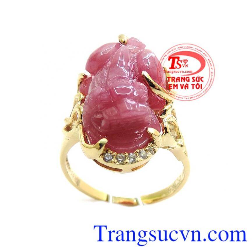 Nhẫn nữ ruby tỳ hưu thanh lịch, Nhẫn Nữ Tỳ Hưu, nhẫn nữ thời trang sang trọng