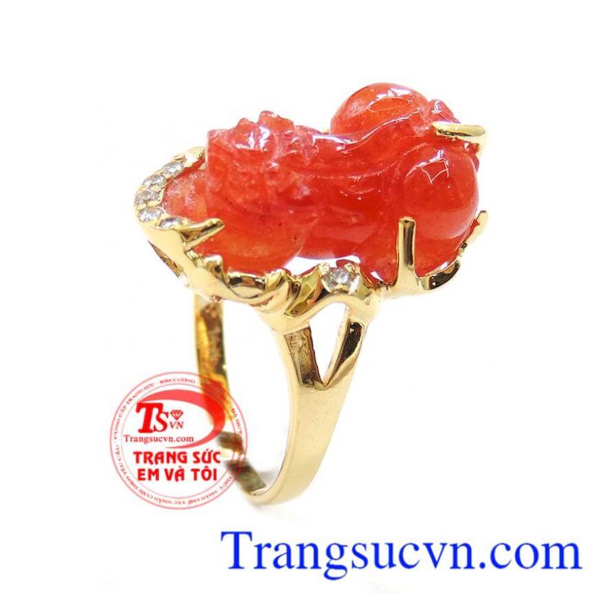 Nhẫn Nữ Tỳ Hưu Da Cam 14k, Nhẫn Nữ Tỳ Hưu, nhẫn nữ vàng đẳng cấp Nhẫn Nữ Tỳ Hưu Da Cam 14k, Nhẫn Nữ Tỳ Hưu, nhẫn nữ vàng đẳng cấp
