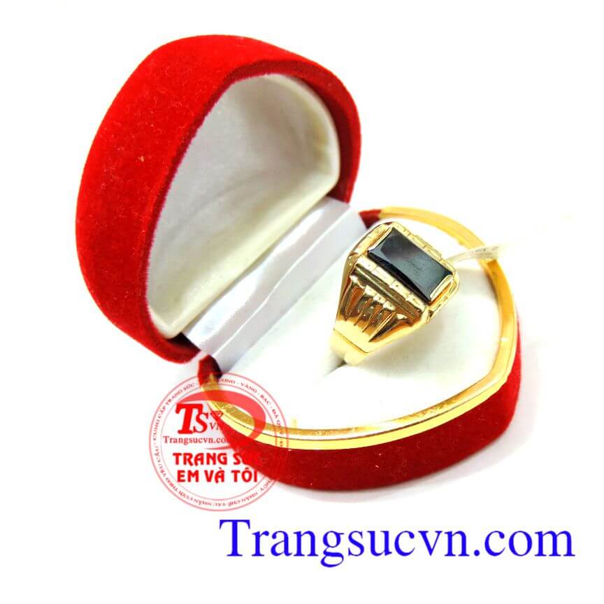 Nhẫn vàng đá đen nhan nam đẹp, nhẫn nam vàng tây dành cho nam sang trọng và đẳng cấp phái mạnh mang lại quyền lực chiếc nhẫn và may mắn,hợp thời trang,chất lượng đảm bảo, Uy tín với đánh gia của khách hàng tốt và ưa chuộng sản phẫn nhẫn nam đẹp