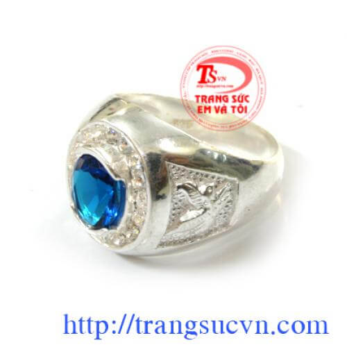 Nhẫn bạc đá xanh nhan_bac_da_xanh , Nhẫn bạc đá xanh