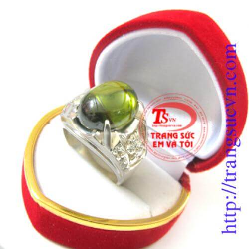Nhẫn đá xanh lục vàng nhan_da_xanh_luc_vang , Nhẫn đá xanh lục vàng