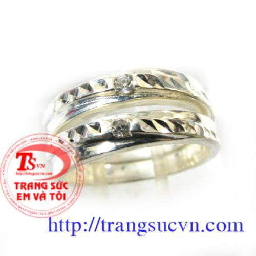 Nhẫn đôi bạc đá nhan_doi_bac_da , Nhẫn đôi bạc đá
