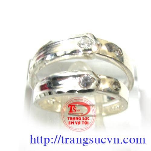 Nhẫn đôi gắn đá nhan_doi_gan_da , Nhẫn đôi gắn đá