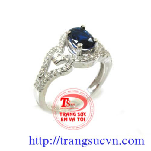 Nhẫn nữ đá màu xanh cao cấp nhan_nu_da_mau_xanh_cao_cap , Nhẫn nữ đá màu xanh cao cấp