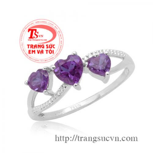 Nhẫn trái tim thạch anh tím nhan_trai_tim_thach_anh_tim , Nhẫn trái tim thạch anh tím