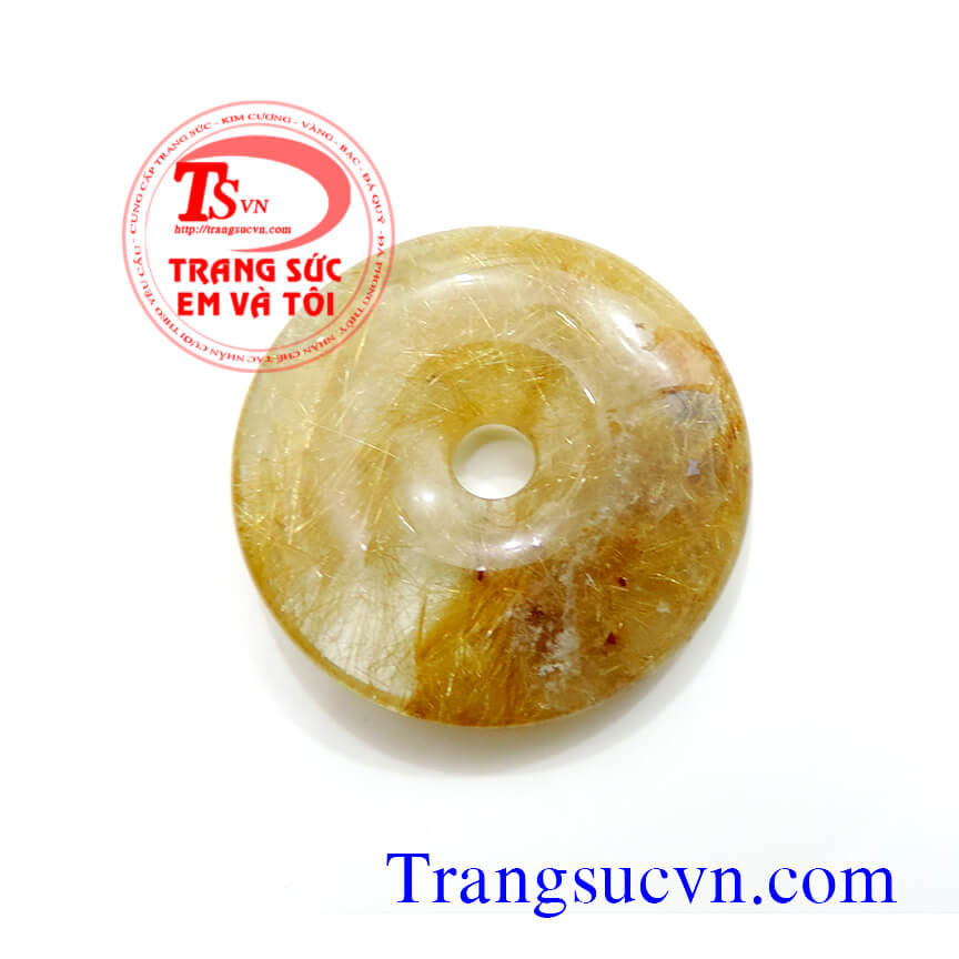  Đồng xu thạch anh tóc, thạch anh tóc vàng, thạch anh tóc đẹp, thạch anh tóc tự nhiên