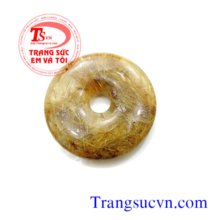  Đồng xu thạch anh tóc, thạch anh tóc vàng, thạch anh tóc đẹp, thạch anh tóc tự nhiên