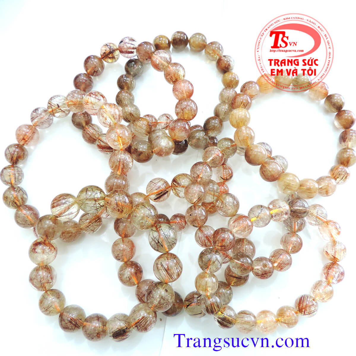 V&ograve;ng thạch anh t&oacute;c đỏ, chuỗi thạch anh t&oacute;c đỏ thi&ecirc;n nhi&ecirc;n